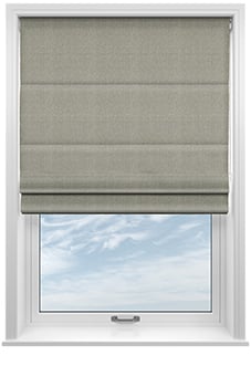 Soft Chevron, Brown - Motorised Roman Blind